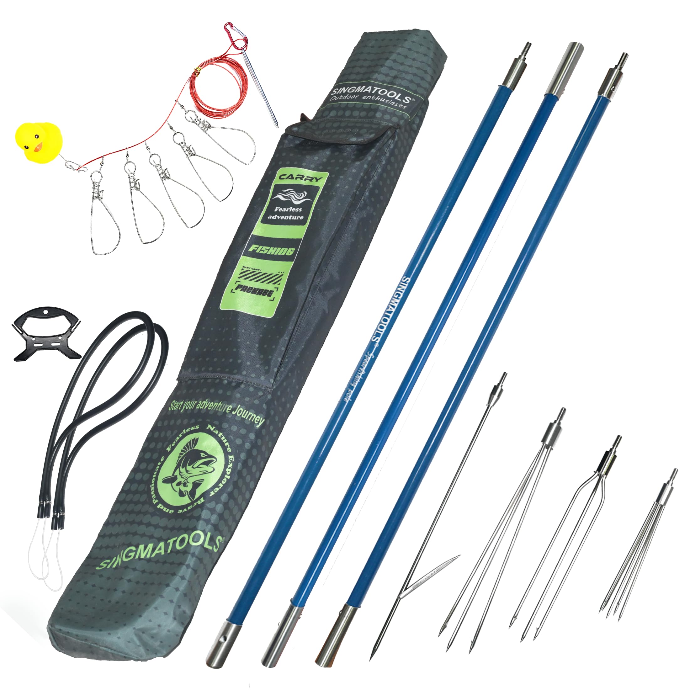 Spearfishing Pole Hawaiian Sling Fishing Speer Set Fiberglas Pole Speer Harpune Spearfishing Gear