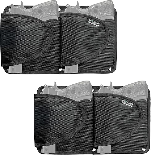 Funda para pistola con portacargador para organizador de caja fuerte de armas, funda reforzada para pistola y portacargadores combinados para