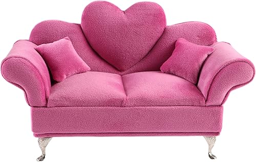 CONCISE Accesorios de casa de muñecas en miniatura, muebles de casa de muñecas, Joyero, caja de joyería de almacenamiento de terciopelo para mujeres