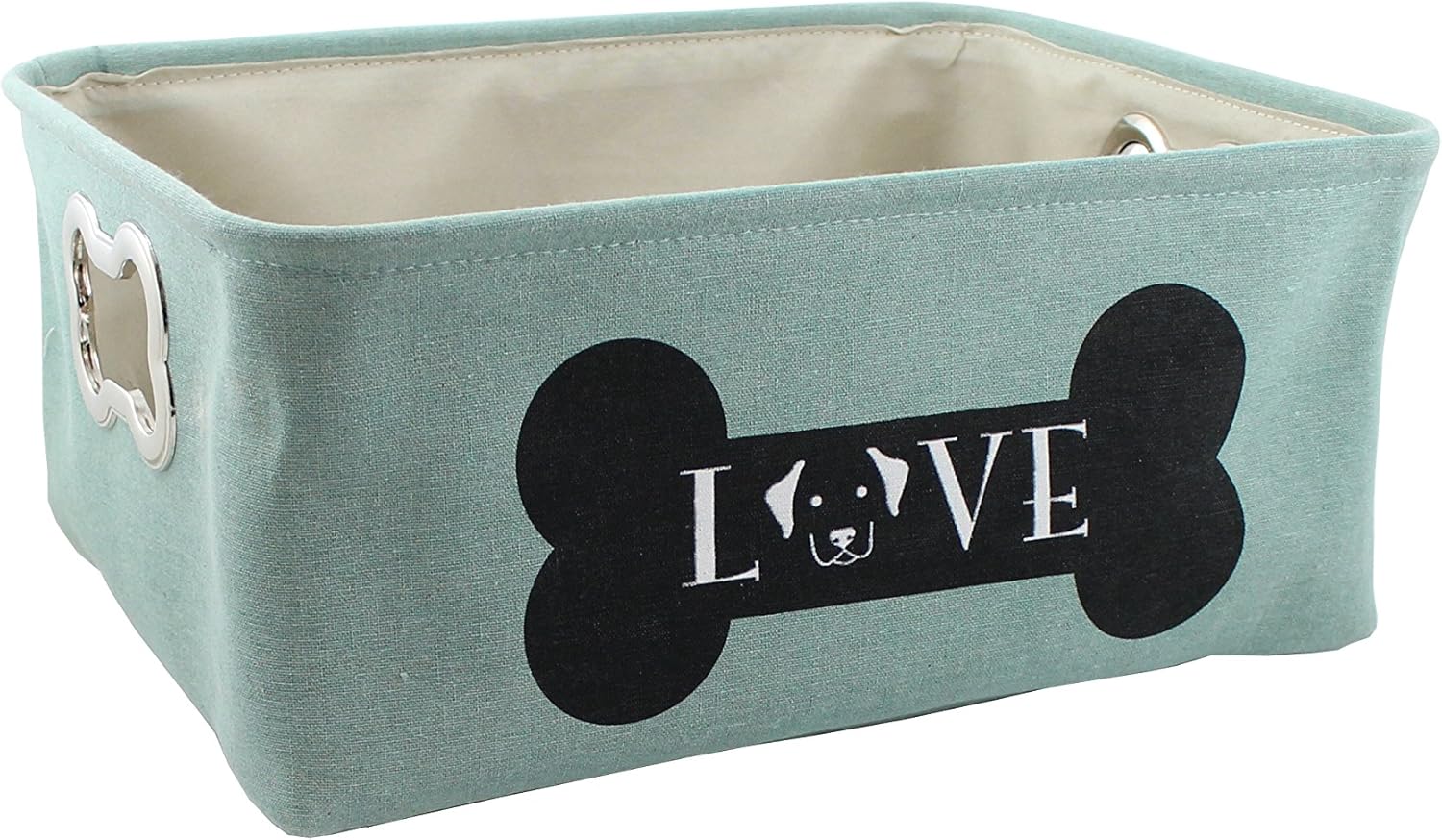 Winifred and Lily Love in Bone/Mint Pet Storage Bins