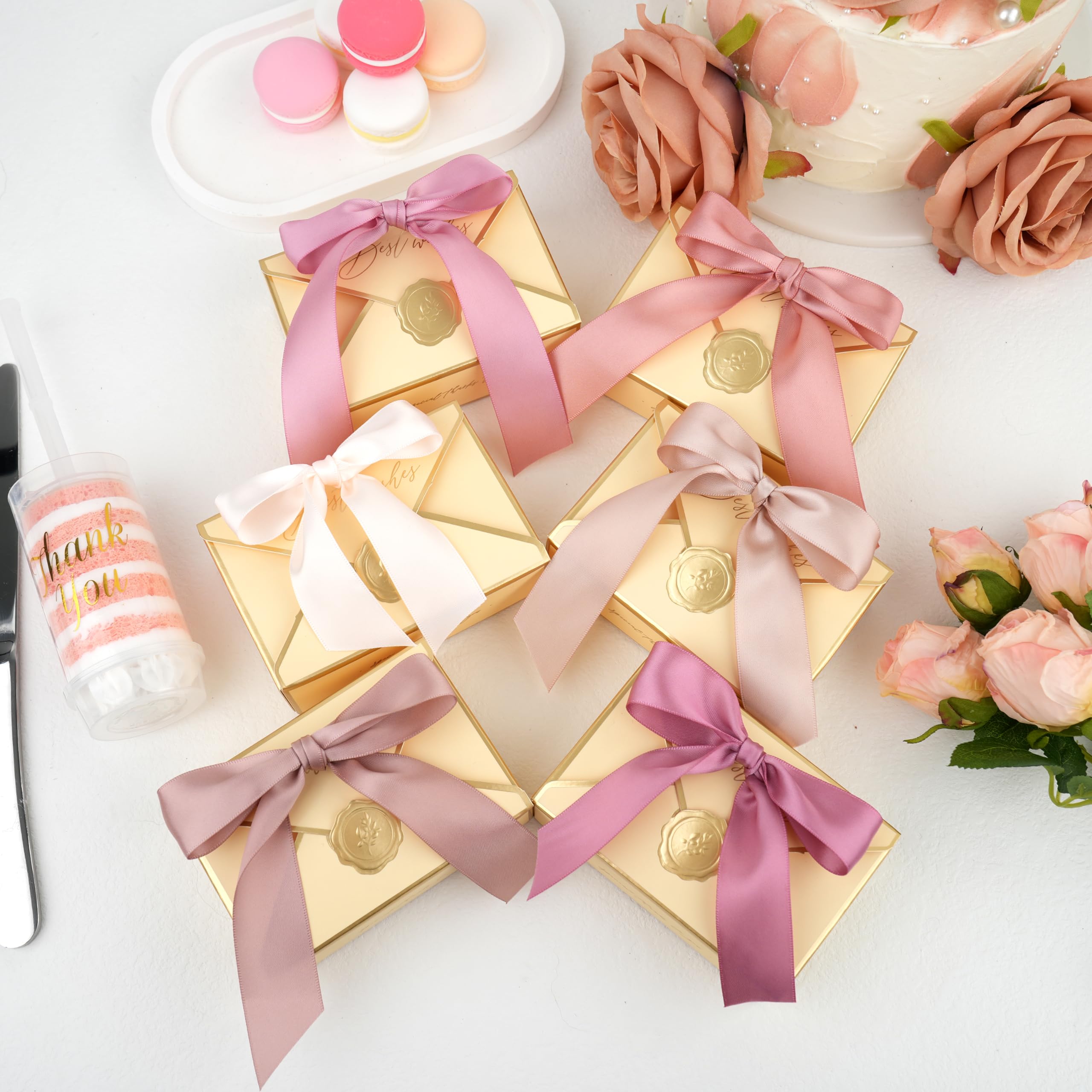 2 Rouleau De Ruban D'emballage Cadeau 2.5CM - Doré Et Argenté