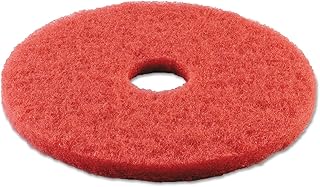 Premiere Pads Standard 15-Inch Diameter Buffing Floor Pads, Red