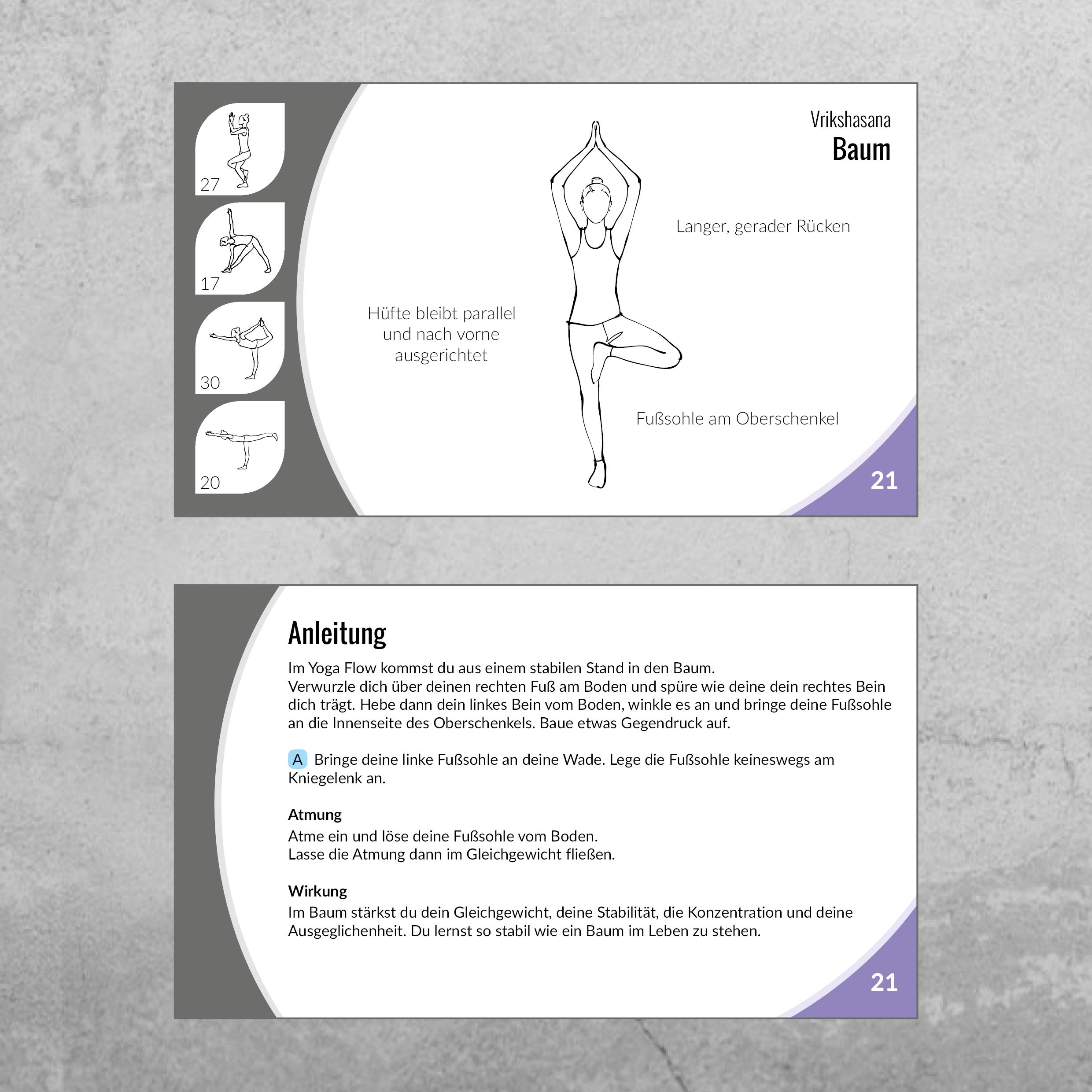 YOGA Karten, für Anfänger und Fortgeschrittene, mit 60 Yogaübungen, mit Online-Einführungs-Kurs, mit Meditationen und Atemübungen zum Anhören, Yoga Box (neue Verpackung)