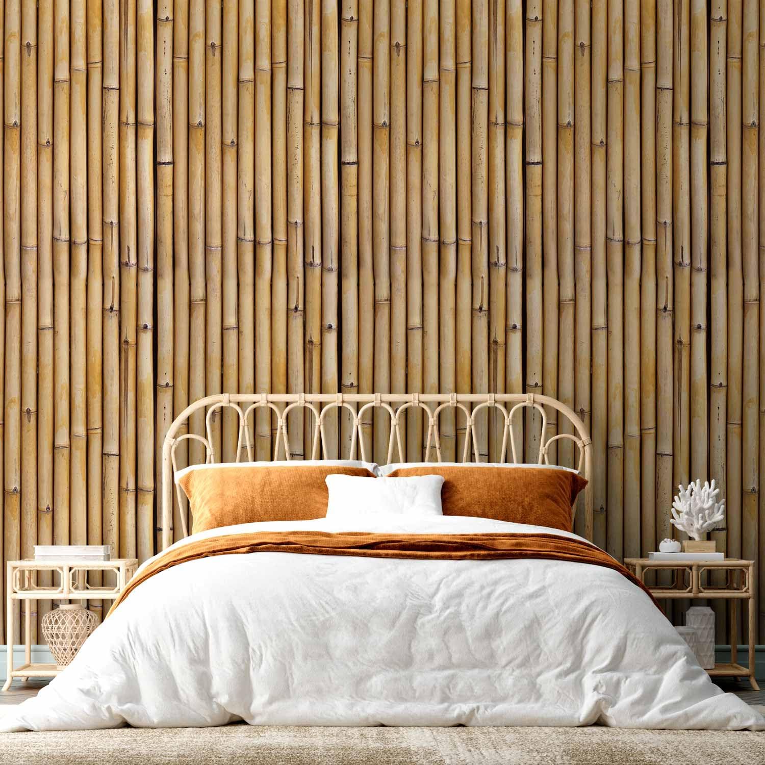 artgeist Wallpaper Bamboo 19x394 in - 3D Peel and Stick Self-Adhesive Decorative Foil Wall Mural Removable Sticker Premium Print Picture Image Design Home Decor 1605-2