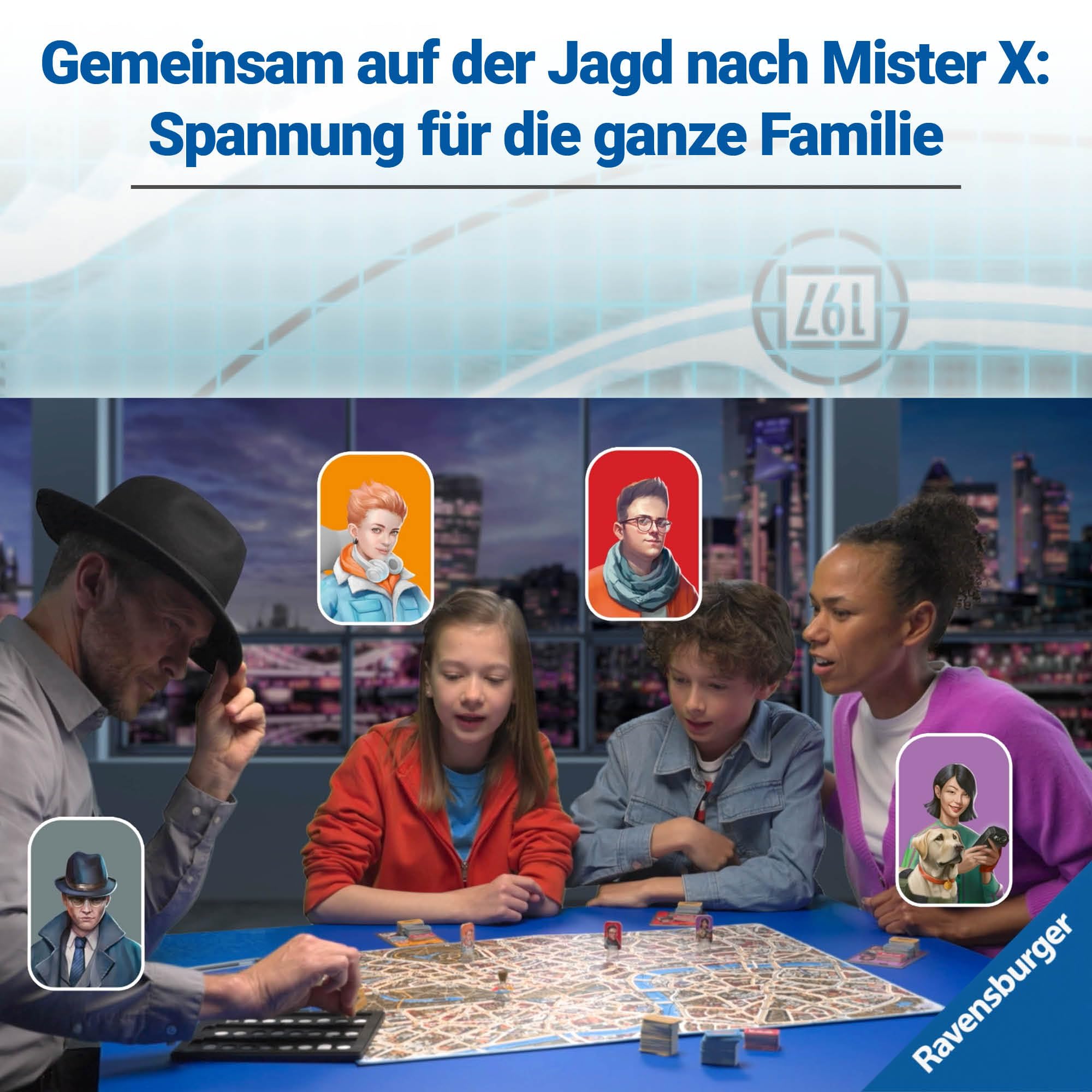 Ravensburger Gesellschaftsspiel 27515 - Scotland Yard - Familienspiel, Brettspiel für Kinder und Erwachsene, Spiel des Jahres, für 2-6 Spieler, ab 8 Jahre