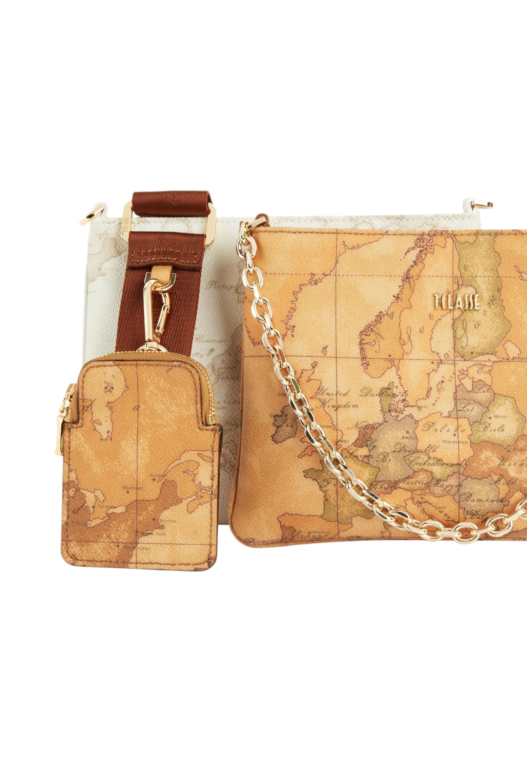 Alviero Martini Borsa A Tracolla Doppia Geo Classic CE0486000 Beige