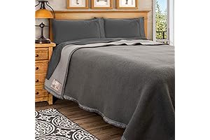 Poyet Motte Aubisque 500GSM Heavyweight 100-Percent Wool Blanket