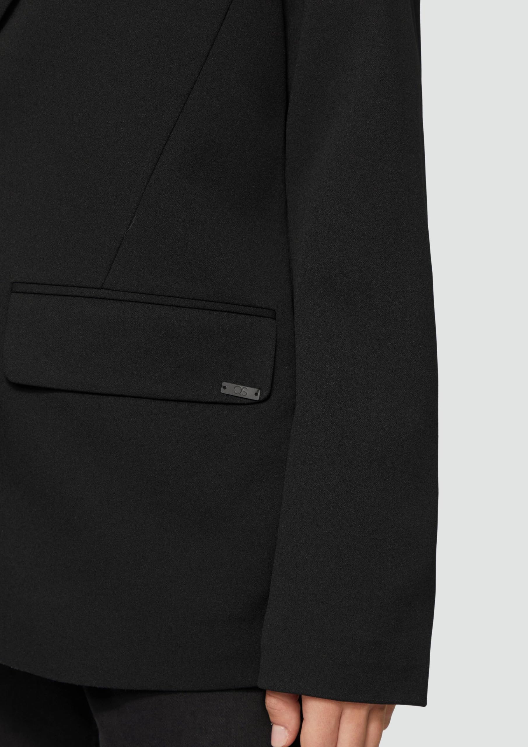 QS Blazer mit Reverskragen und Pattentaschen