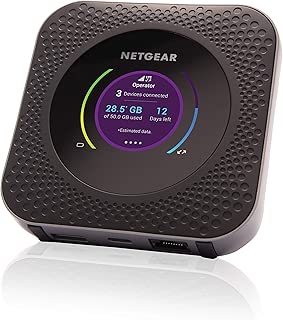 NETGEAR Nighthawk M1 Mobile Hotspot 4G LTE Router Mr1100 - Up to 1Gbps Download Speed | WiFi Connect Up to 20 Devices | Create A WLAN Anywhere | Unlocked to Use Any Sim Card - coolthings.us