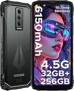 DOOGEE Blade10ProEnergy Unbreakable Mobile Phone 32GB RAM + 256GB ROM, 6.56 Inch HD+ 90Hz, Android Smartphone 15.50MP + 8M…
