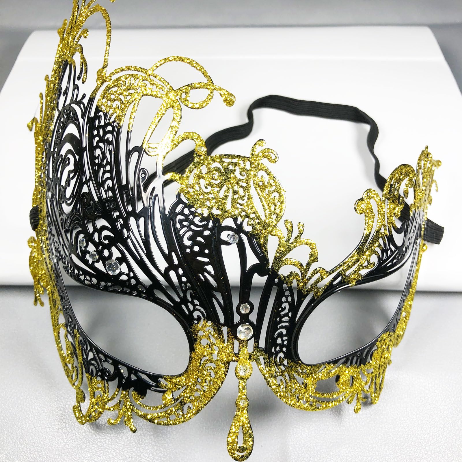 Máscara de máscaras para pareja, Mardi Gras, juego de máscara veneciana para fiesta de Halloween, accesorio de disfraz