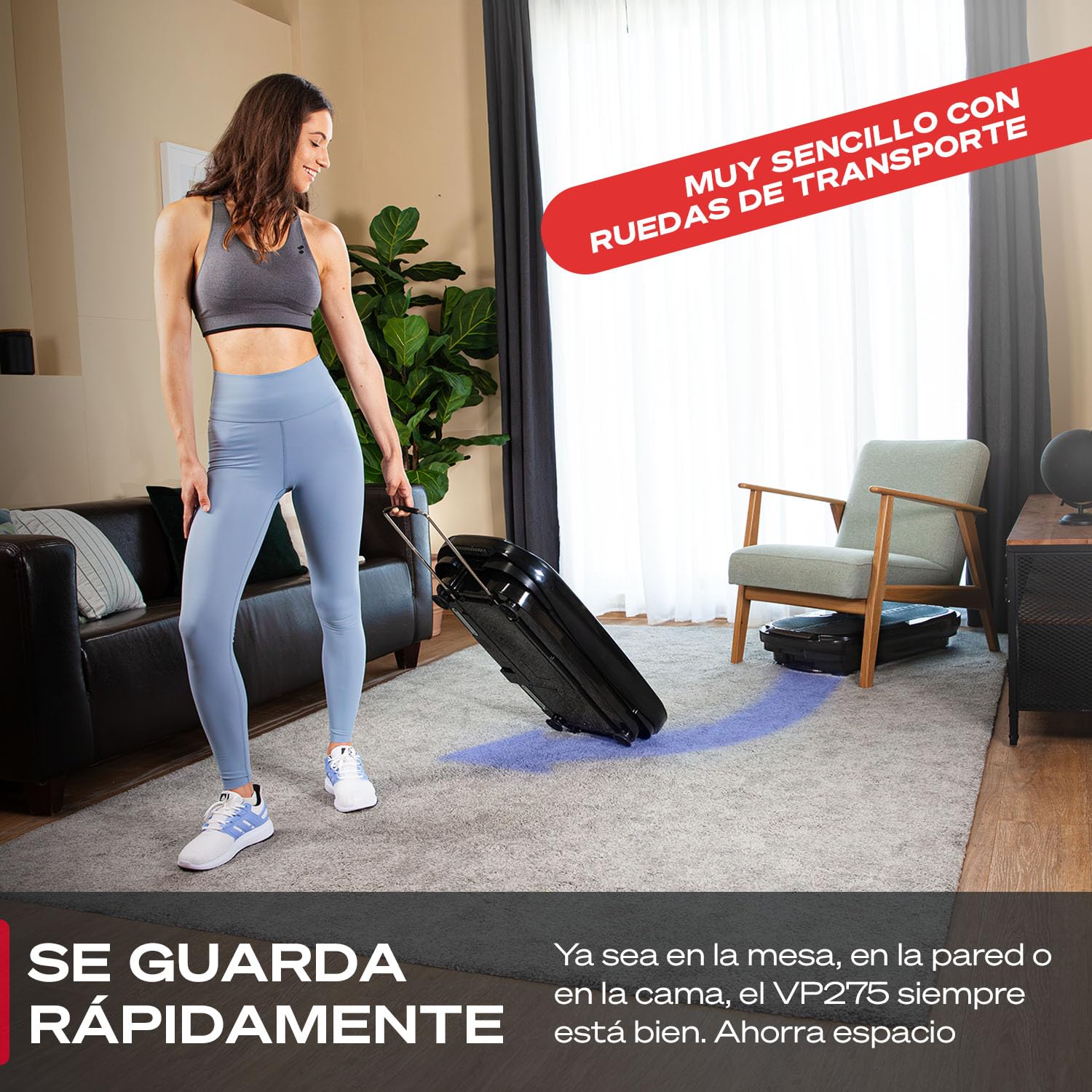 Sportstech VP275 – Plataforma vibratoria para el hogar – 99 niveles de entrenamiento – Marca de calidad alemana – Entrenamiento físico – Quema grasa y desarrollo muscular Entrenamiento de todo el