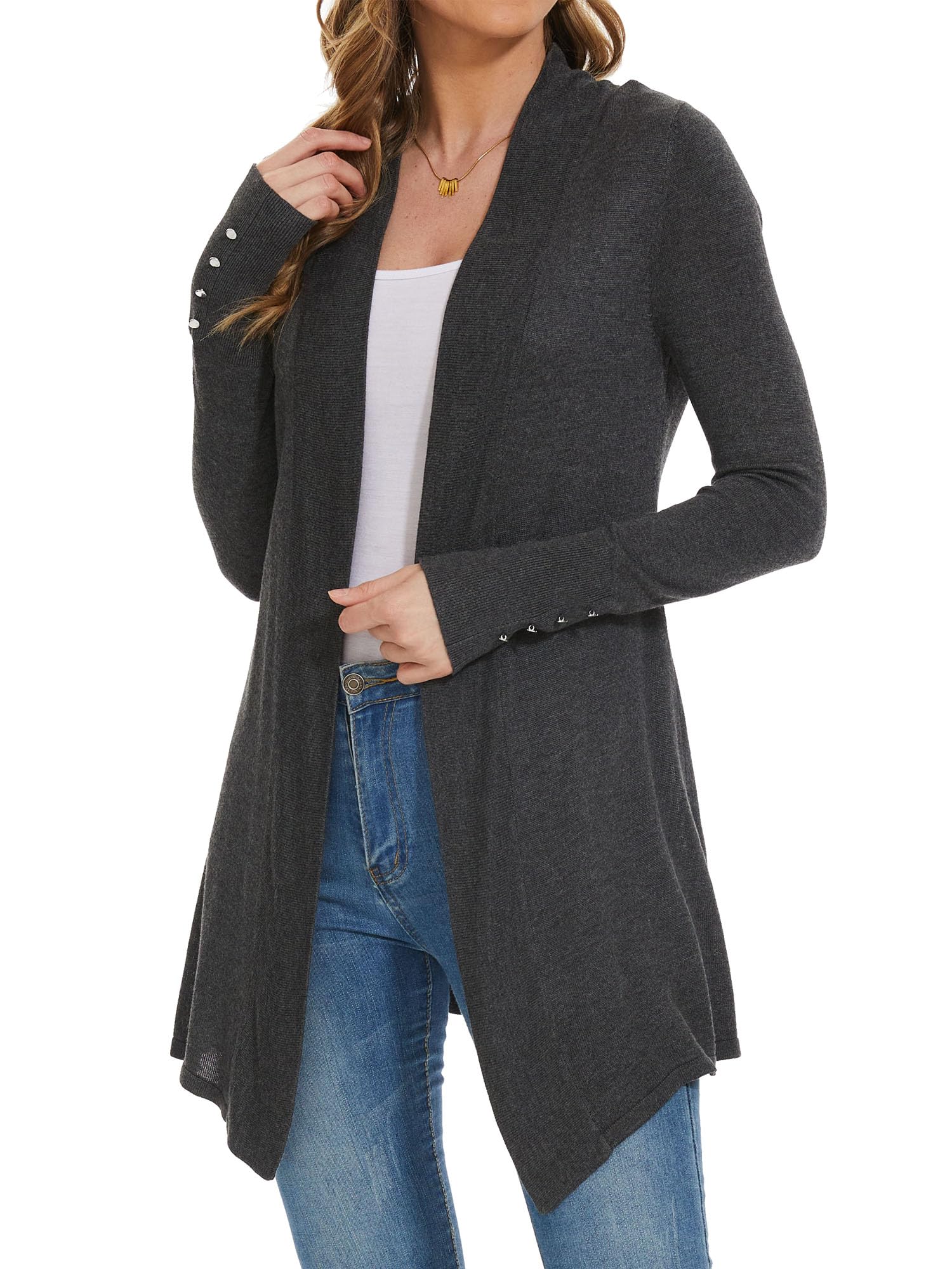 Spicy Sandia Women's Cardigan Sweaters Long Dressy Casual Lightweight Open Front Knit Cardigans for Spring Early Fall