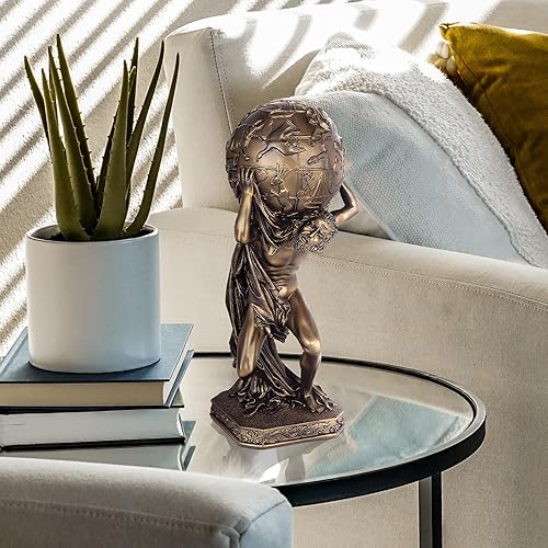 Miniatura 8 de Design Toscano Atlas, Titán griego sosteniendo la estatua del globo de astronomía