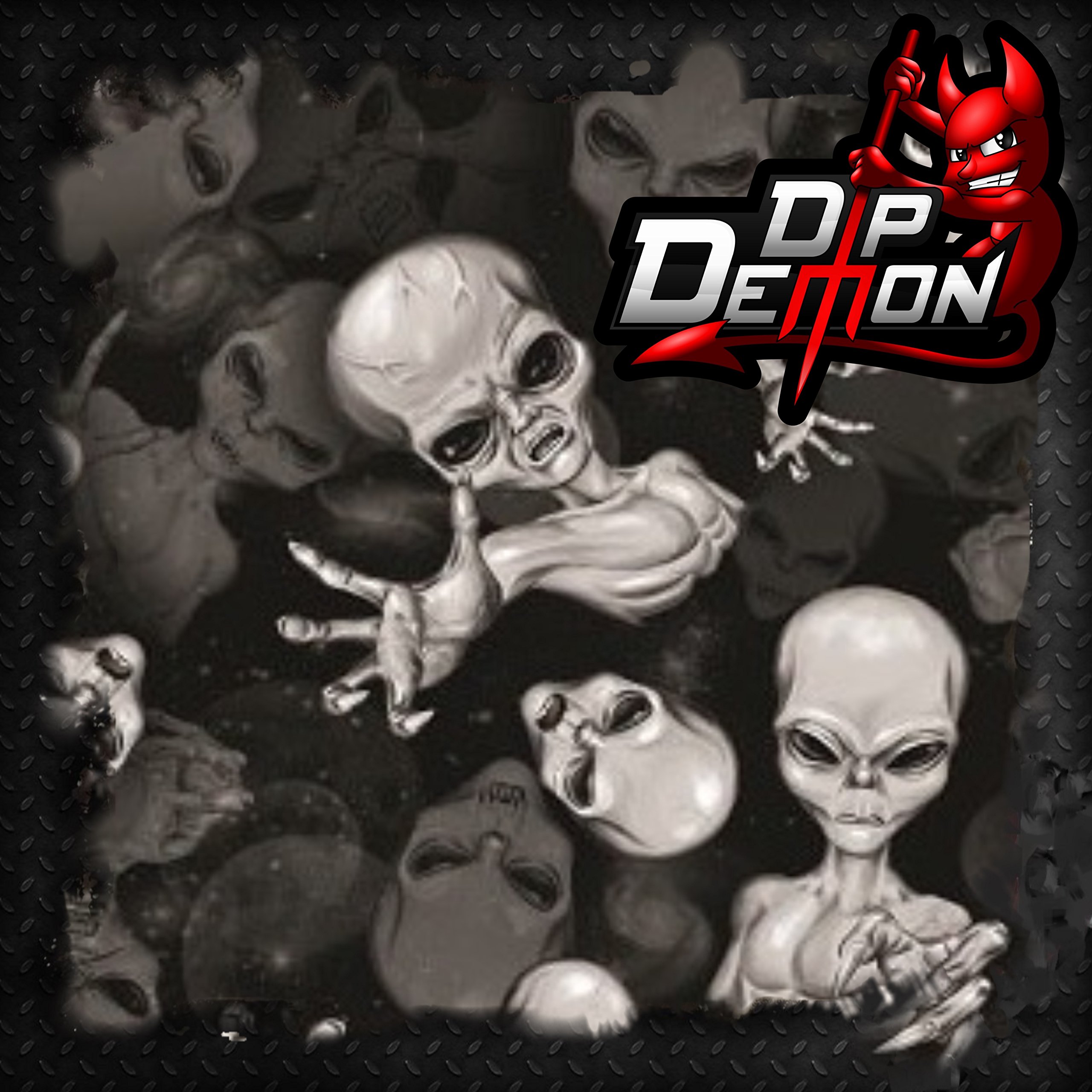 Alien Vortex Abduction with Transparent Background Hydrographic Water Transfer Film Hydro Dipping Dip Demon Wizard Ape