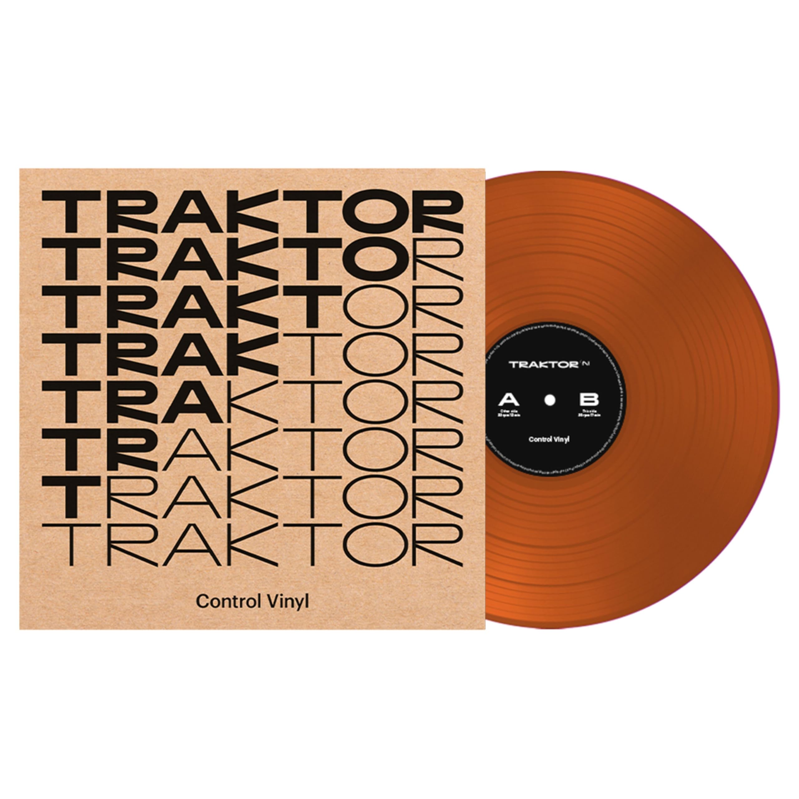 TRAKTOR CONTROL VINYL NARANJA TRANSPARENTE