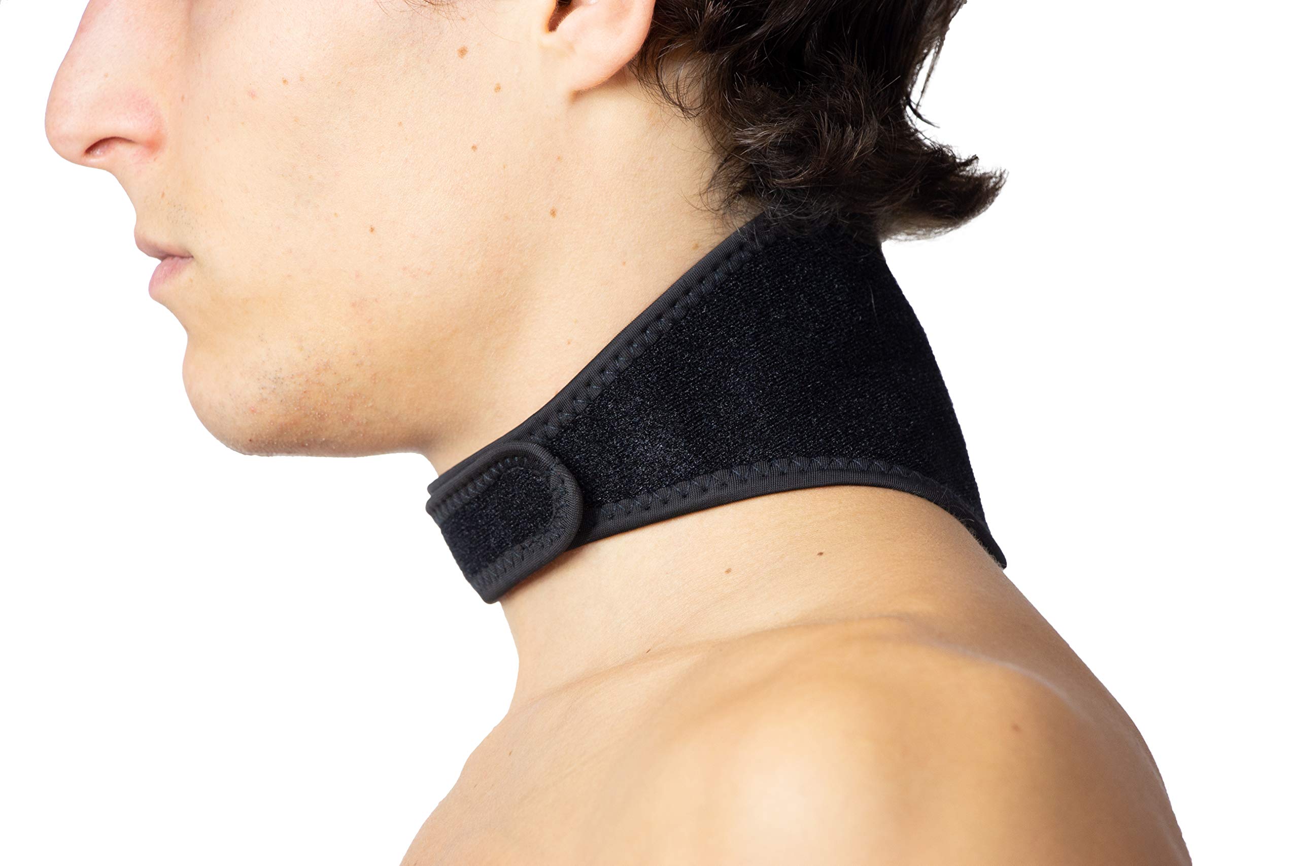 Collar cervical magnético, 17 imanes de neodimio, antidolor, relajante y cervical