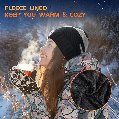 Miniatura 2 de Gorro con luz para hombres, regalos Sombreros LED con linterna para la cabeza, rellenos de calcetines para hombres, mujeres, niños, papá,