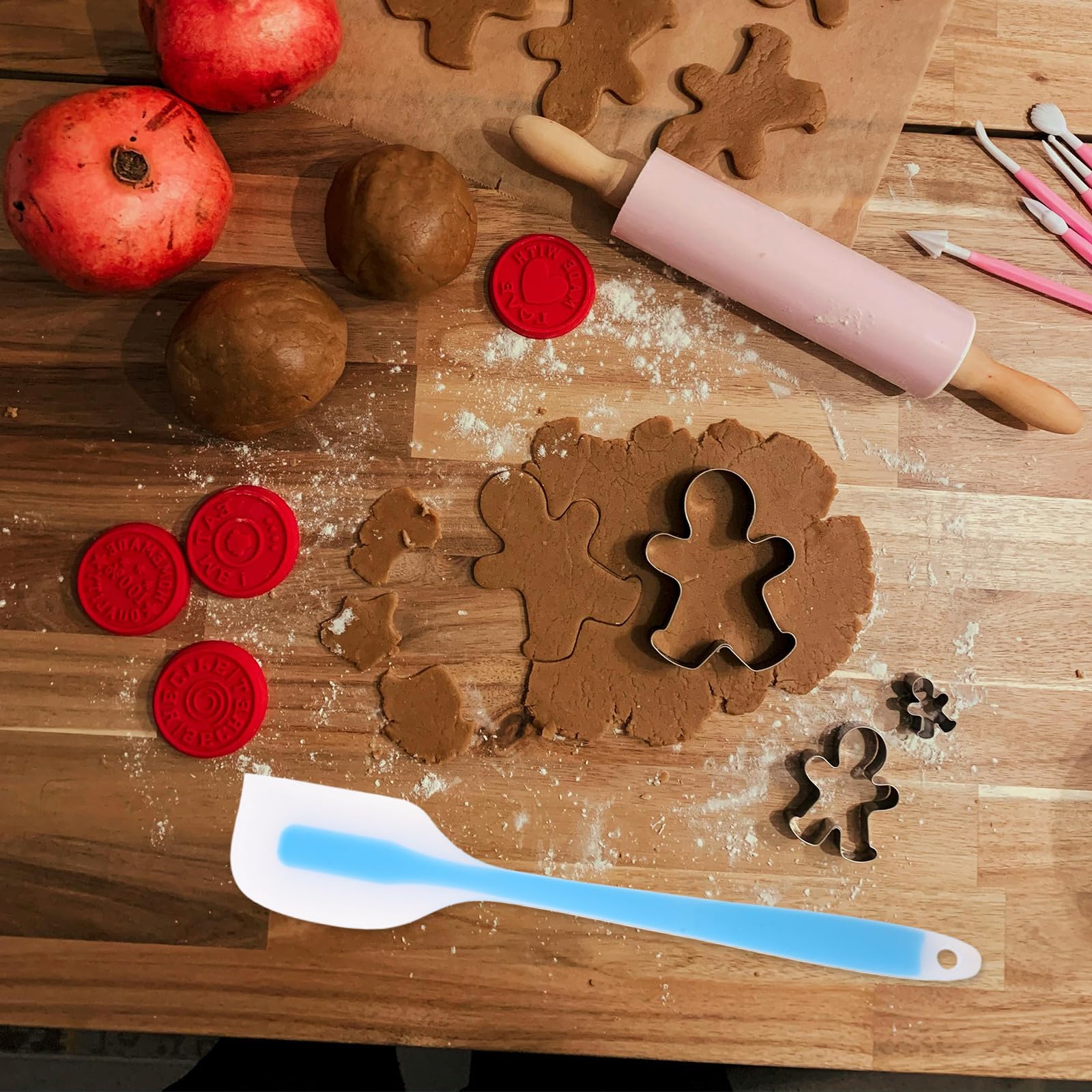 Ciieeo Juego de Espátulas para Crema de Pastel, Espátula de Silicona, 20 Piezas, Silicona, Resistente al Calor, Flexible, para Mezclar Salsas, Cocineros Caseros y Pasteleros