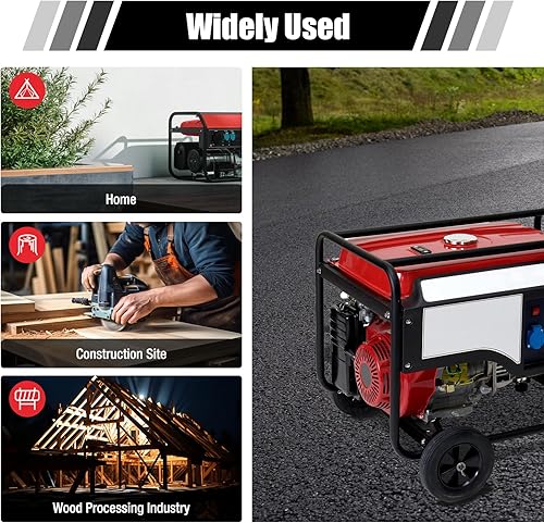 Miniatura 9 de Generador de combustible de 5 galones, generador universal con tapa de gas cromada y filtro compatible