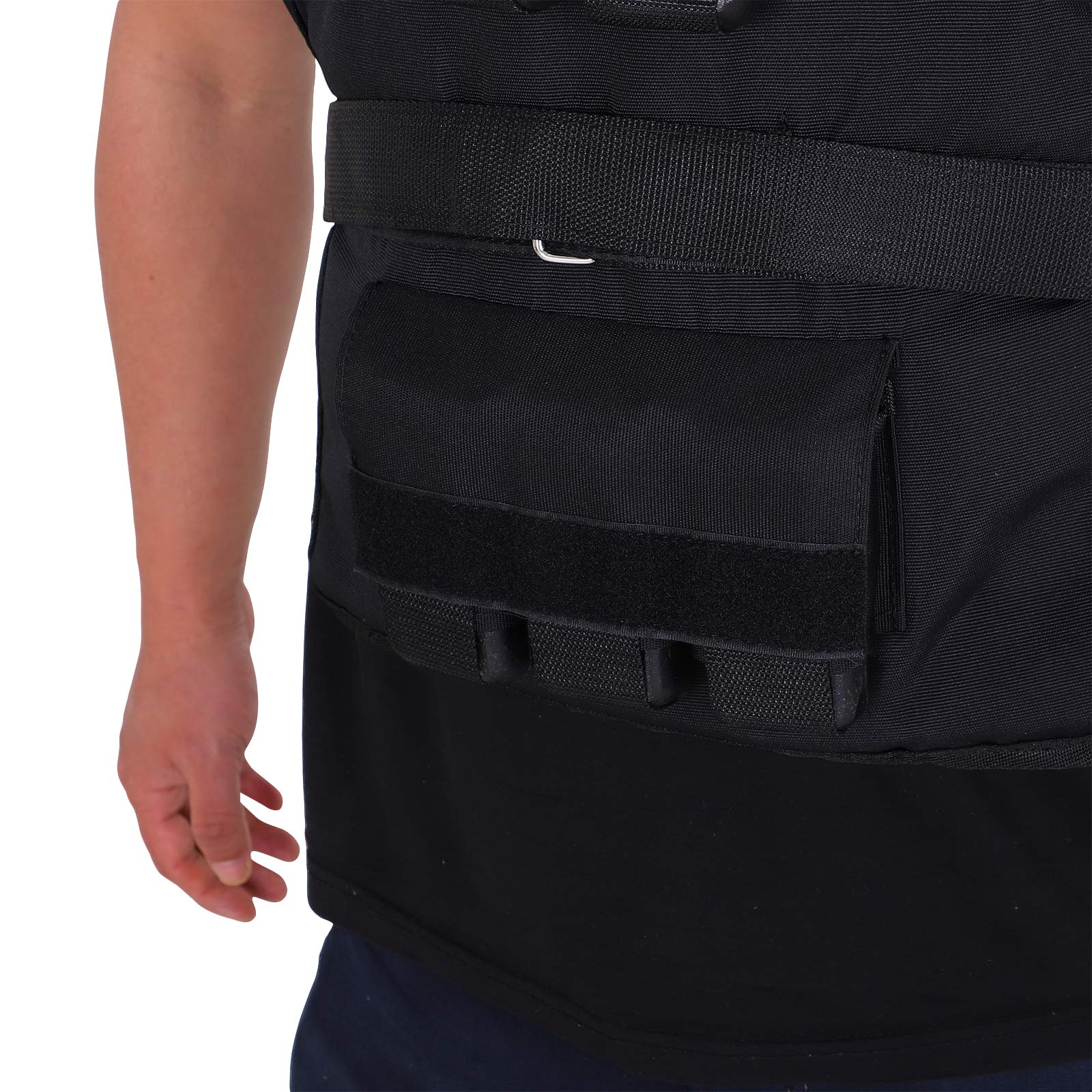 HOMCOM gilet di peso 15 KG / 20 KG / 30 KG gilet di allenamento regolabile con pesi rimovibili gilet da corsa donne uomini per la costruzione muscolare allenamento della forza, corsa, fitness, cross