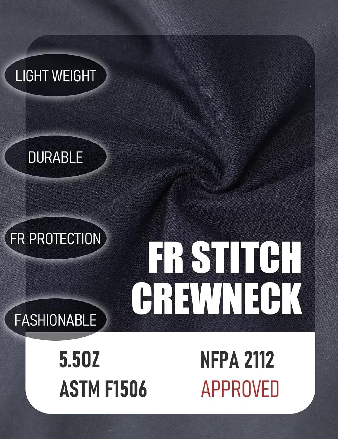FR Shirt with Mesh Vents 5.5oz Lightweight Flame Resistant Shirt 100% Cotton Breathable Welding Shirt