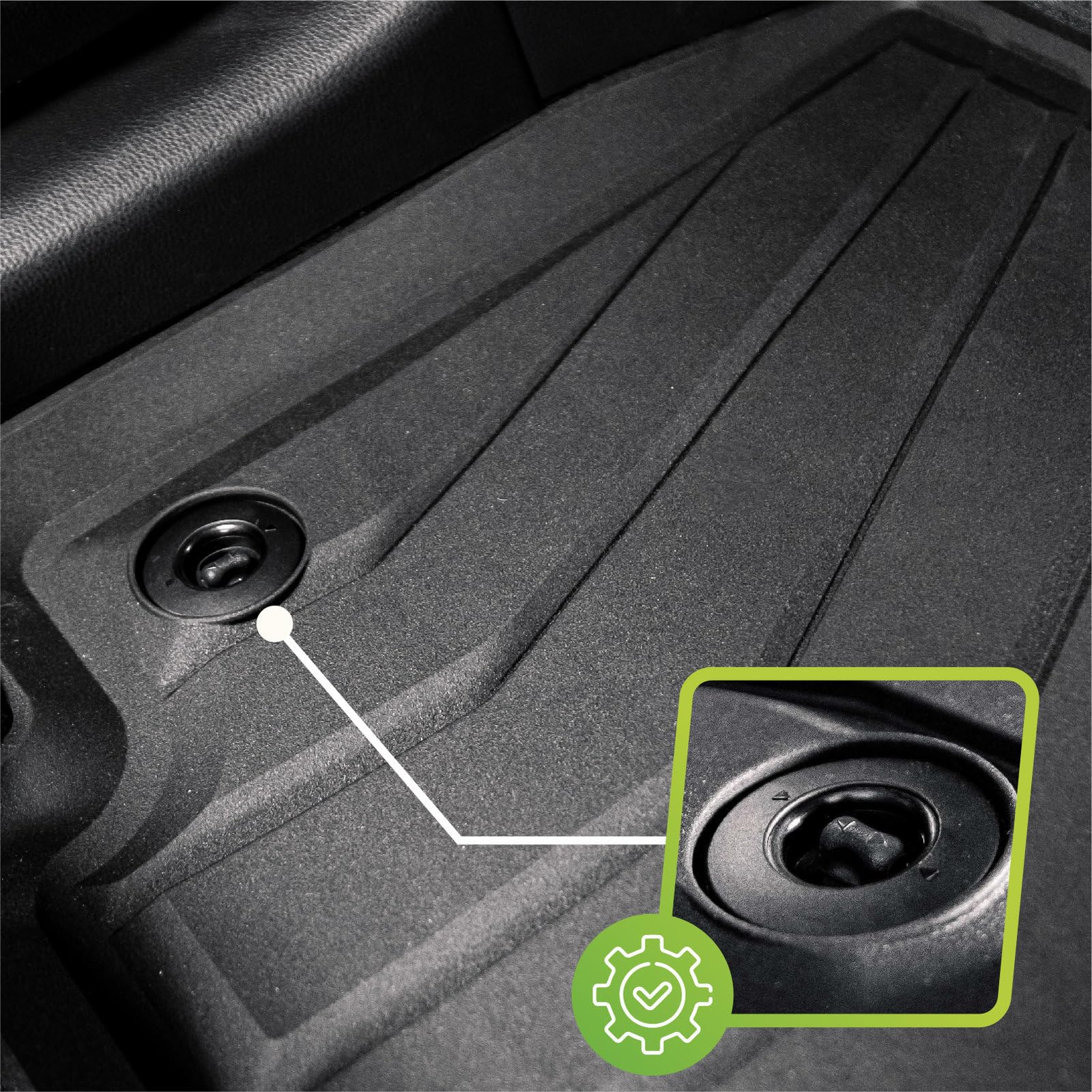 J&J AUTOMOTIVE 3D Eco Tapis de Sol en Caoutchouc pour Seat Leon 2012-2019, 4 Pcs, Bord Haut, sans Odeur, Noir, Antidérapant, Toutes Saisons