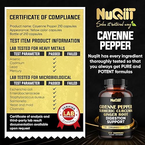 Miniatura 6 de Extracto 101 Suplemento de pimienta de cayena con raíz de cúrcuma y curcumina, raíz de jengibre, corteza de canela de Ceilán y más - Sistema