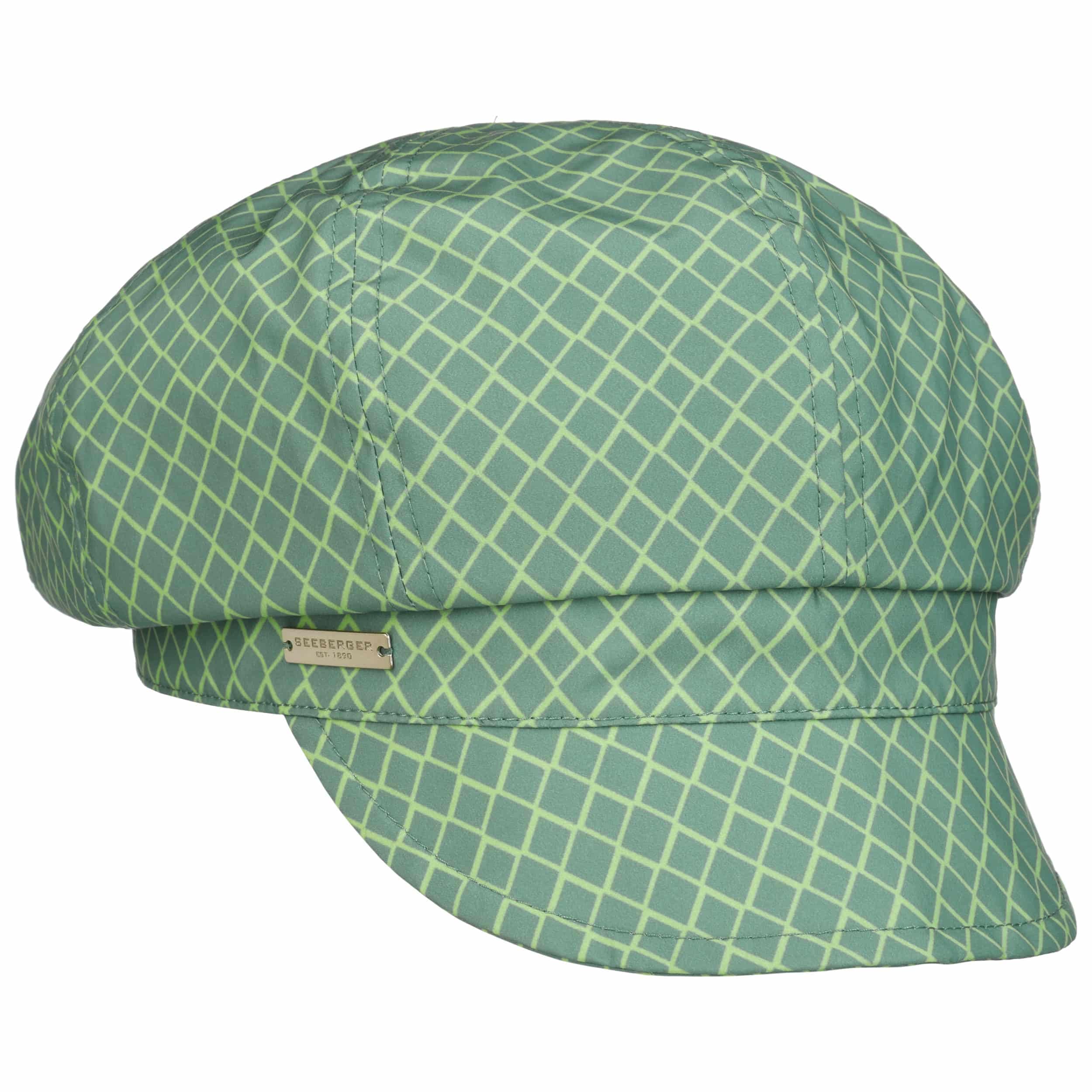 Seeberger Leacona Ballonmütze Baker-Boy-Mütze Damencap Newsboy-Mütze Schirmmütze Damen - mit Schirm, Futter Frühling-Sommer Sommer