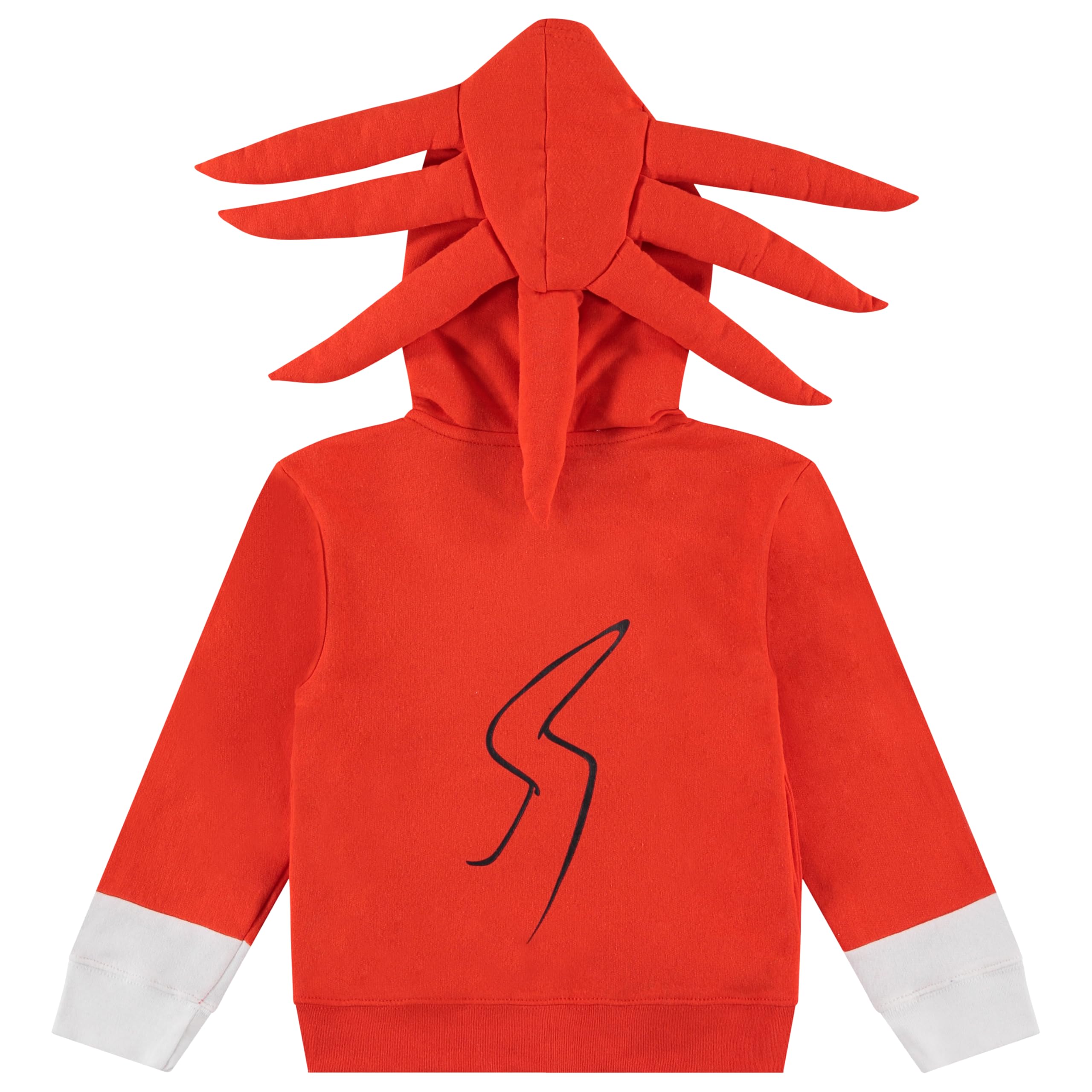 Sonic The Hedgehog Shadow, Tails and Knuckles - Felpa con cappuccio in pile con zip per bambini 4-20
