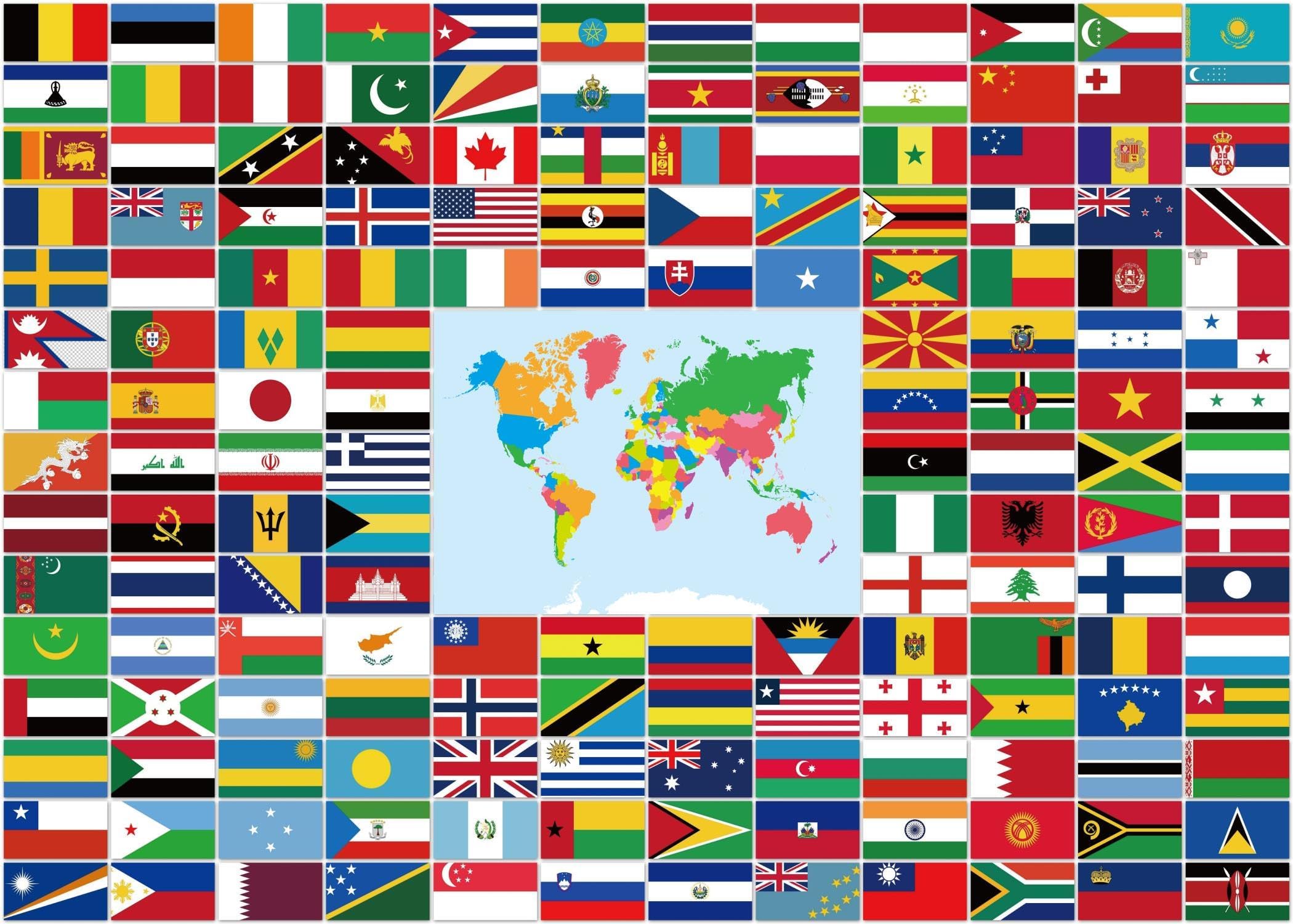 Outus 9 Pcs International World Flags Classroom Decorations Around The World Hanging Paper Fans Country Flags International Decor Party Banner Garland For Office Classroom Decor - View #7