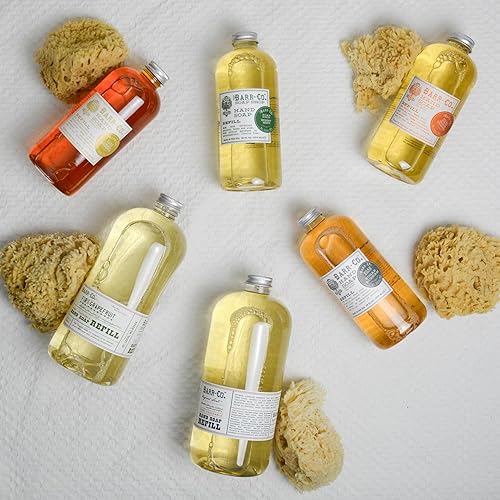 Miniatura 4 de BARR-CO. Repuesto de jabón de manos de abeto y pomelo, pomelo brillante y bálsamo refrescante, jabón líquido natural para baño y cocina, fórmula