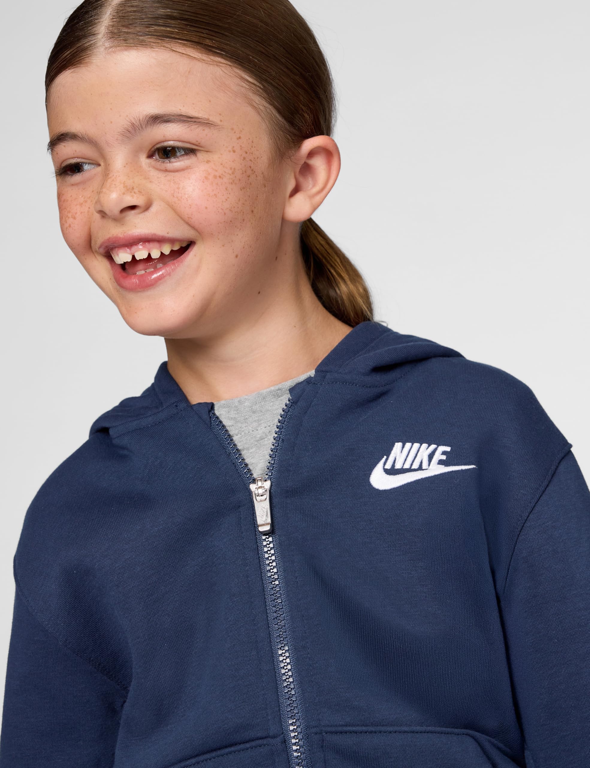 Nike Club Fleece Lbr FZ Giacca Unisex - Bambini e Ragazzi (Pacco da 1)