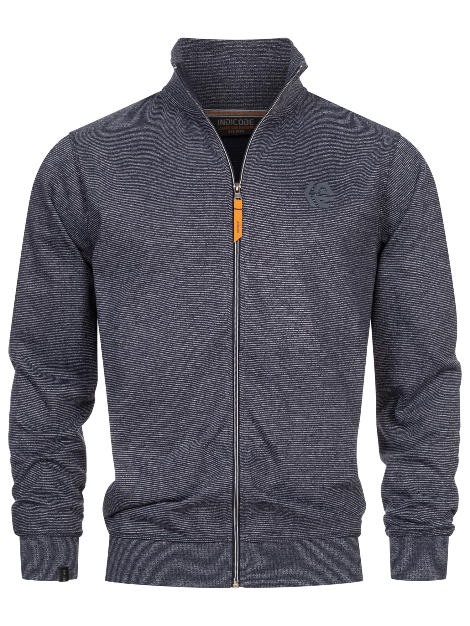 Indicode Herren INYanic Sweatjacke mit Stehkragen | Cardigan Herrenjacke Sweater Männer