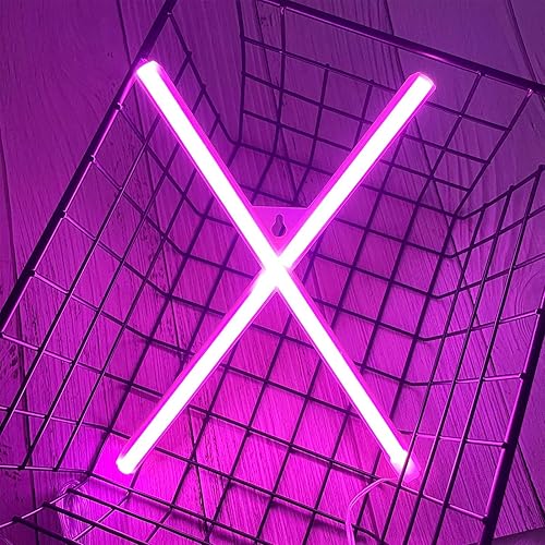 Miniatura 2 de ENUOLI Letra de neón LED rosa, funciona con pilas USB, para lámpara de luz nocturna, palabras para el día de San Valentín, hogar, decoración de