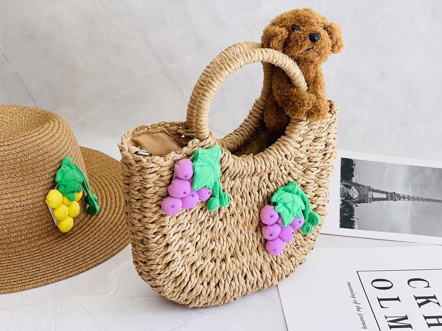 Women's Straw Beach Handbag Shoulder Handbags Tote Bags for Summer Clutch Handbags for women 2024