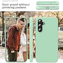 YATWIN Silicone Back Case for Samsung Galaxy A35, Soft-Touch Phone Back Cover for Samsung Galaxy A35 - Link Cyan gallery image