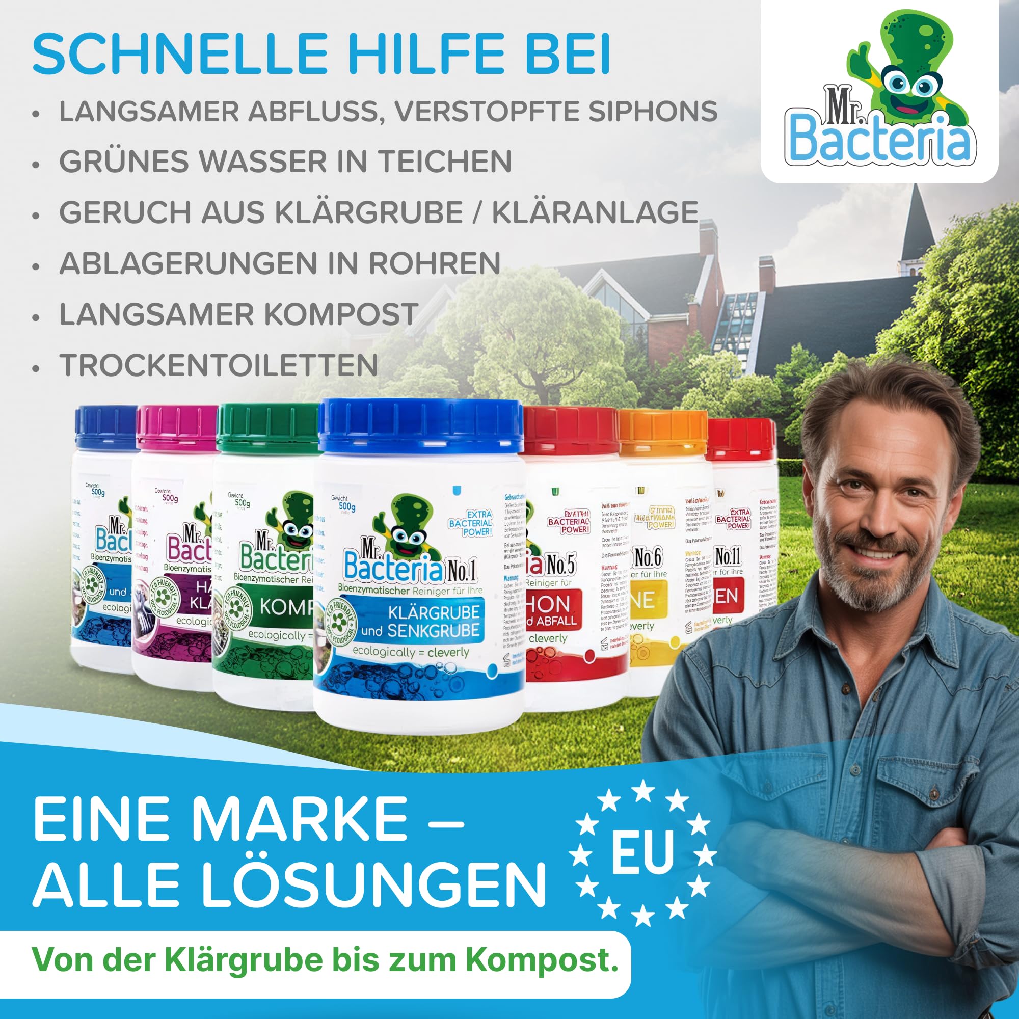 No.4 Bioenzymatischer Reiniger für Ihren KOMPOST (Kompostbeschleuniger) 500g - 1 Stück