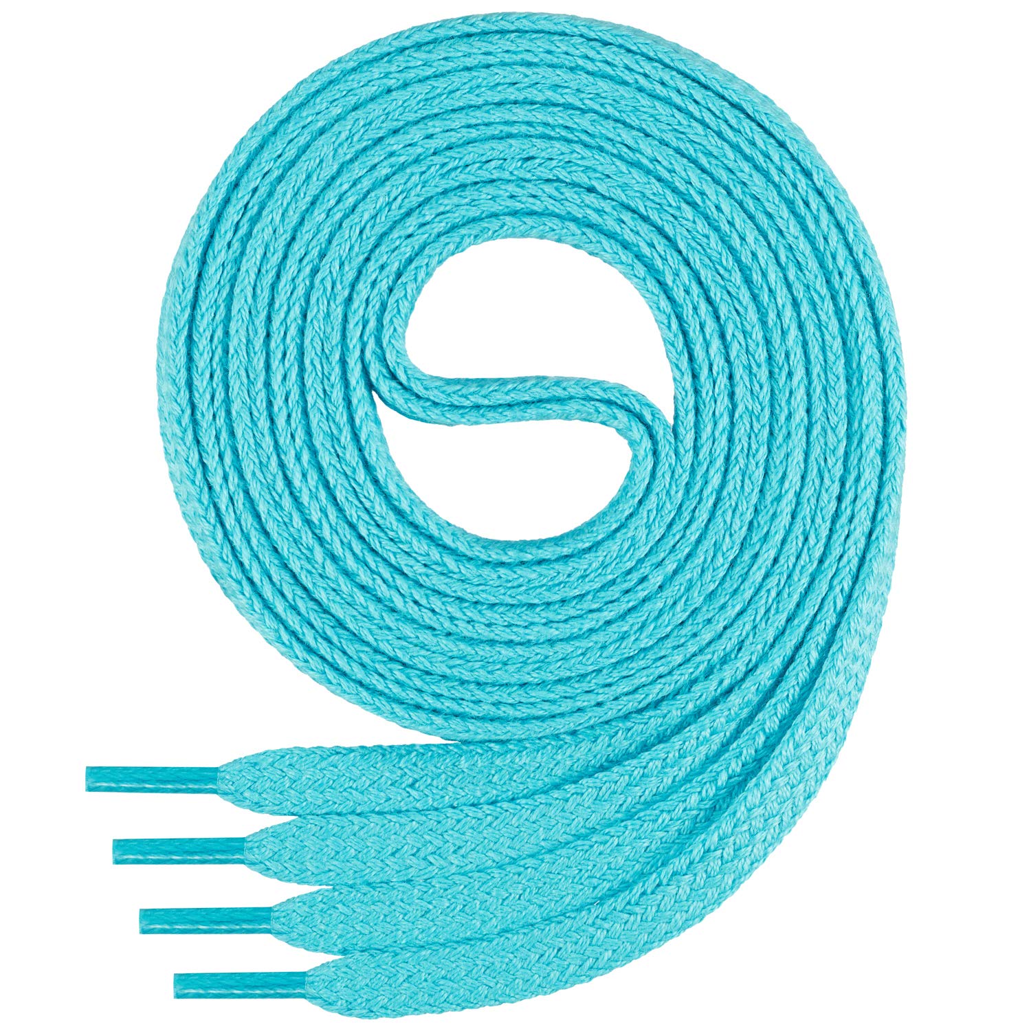 Di Ficchiano - Cordones planos de algodón 100% para zapatillas y calzado deportivo, muy resistentes, aprox. 7 mm de ancho, 45-200 cm de longitud, fabricado en Europa — view 11