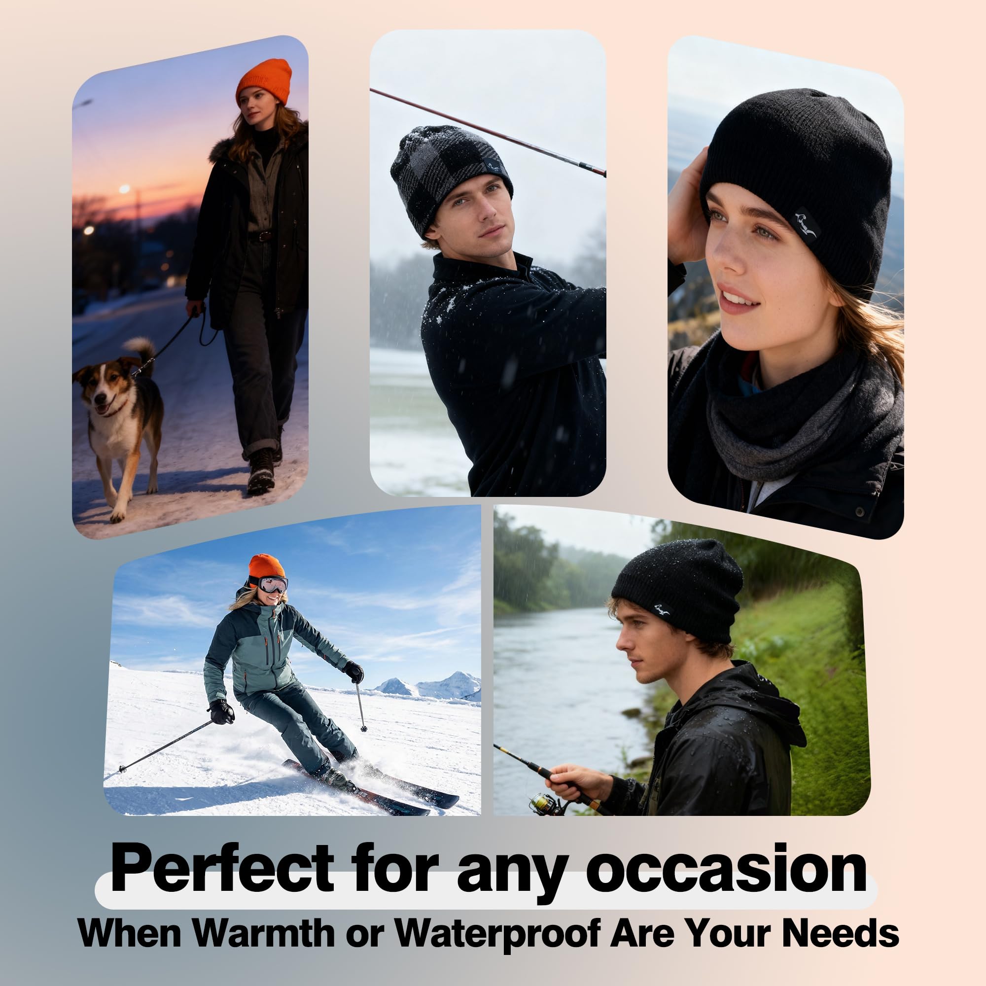 OTTERSHELL Beanie Hats - Gorrita Unisex Adulto