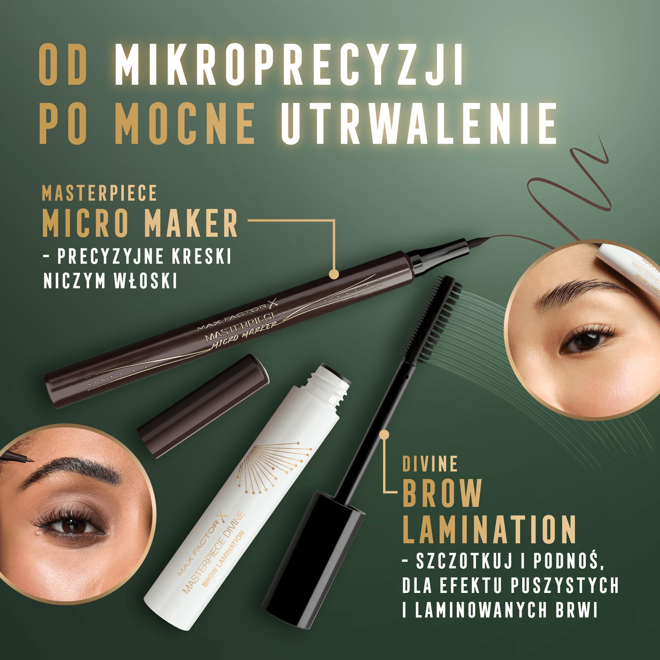 Max Factor Masterpice Brow MICRO- MARKER, pisak do brwi, 40 BRUNETTE