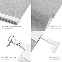 Vista 3 de M-ANSNIX - Persianas inteligentes sin taladro, persianas enrollables opacas con control remoto inalámbrico, persianas automáticas para ventanas