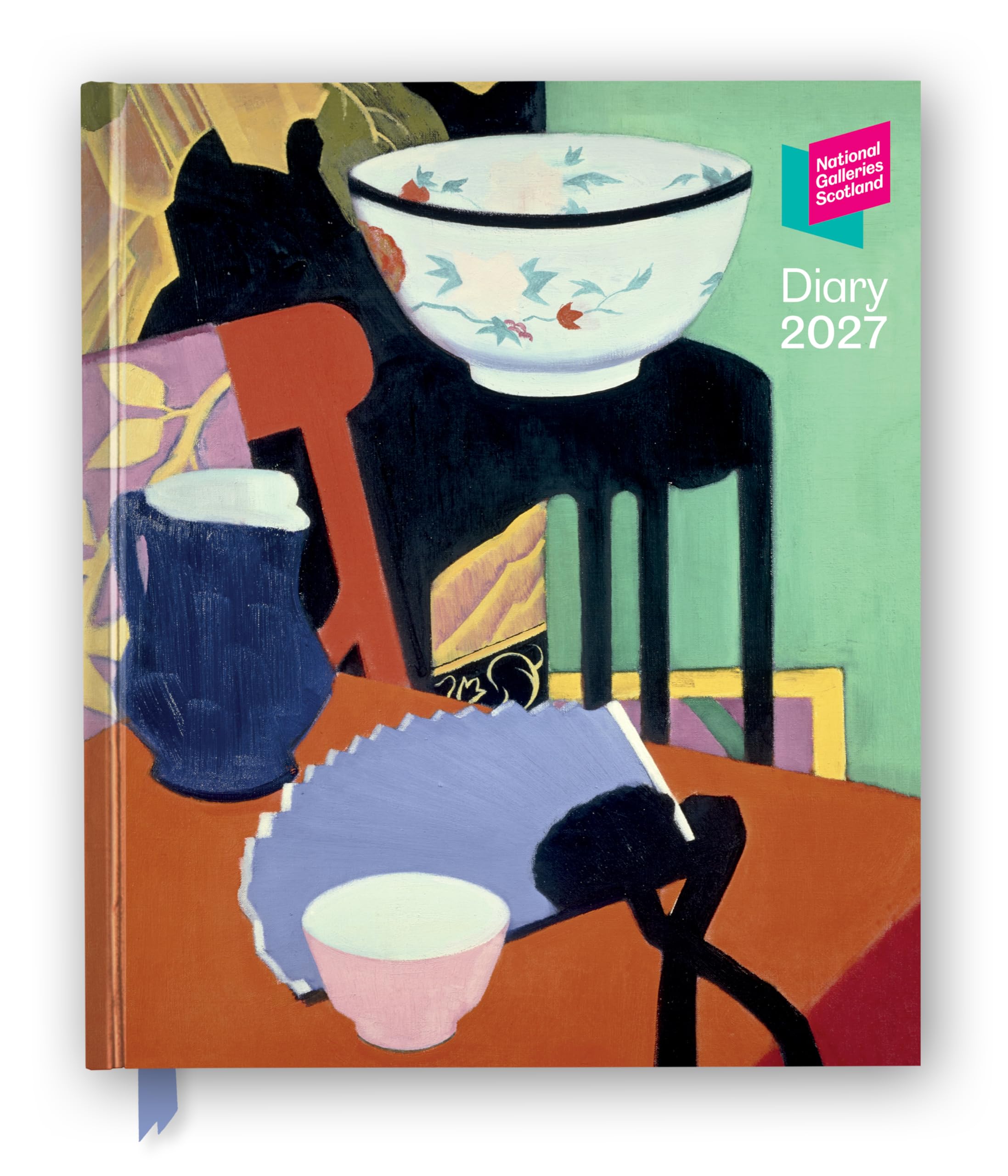 National Galleries of Scotland 2027 Desk Diary Planner - Week to View, Illustrated throughout