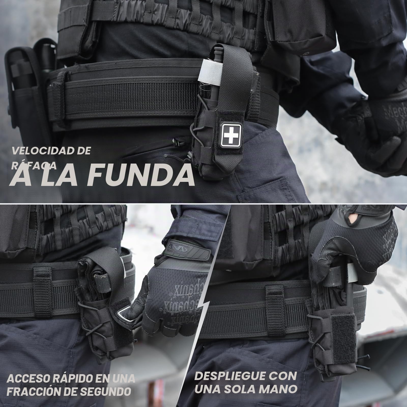 WYNEX Soporte para torniquete MOLLE IFAK TQ Holder Tactical Medical Pouch Holster Kit de primeros auxilios