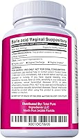 Vista 3 de PURE PLANT HOME Boric Acid Suppositories Nature's Harmony 30 Count 600 mg 100% Pure Made in USA