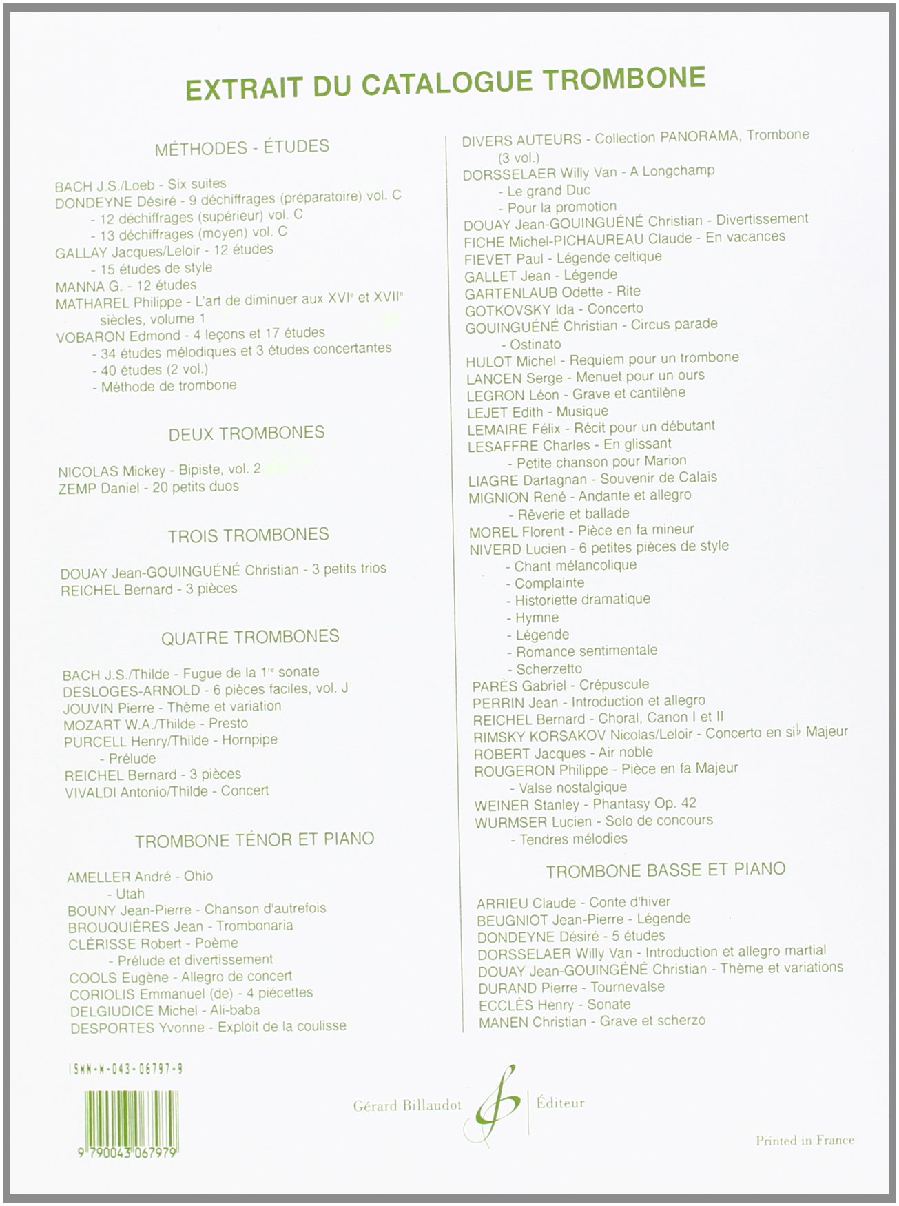 Trombone Plaisir Volume 1