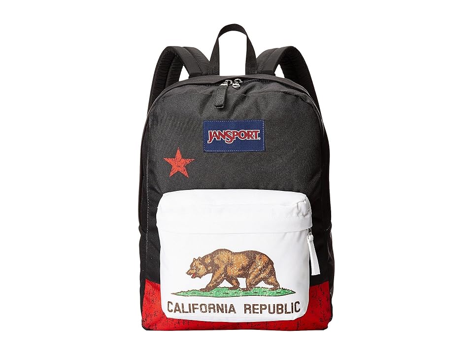 

JanSport SuperBreak(r) (Red New California Republic) Backpack Bags, Black