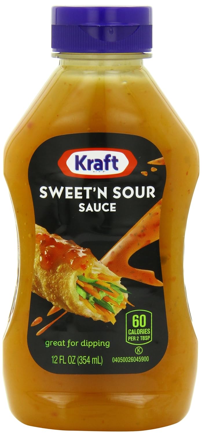 Kraft Sweet & Sour Sauce, 12Ounce Squeeze Bottles (Pack