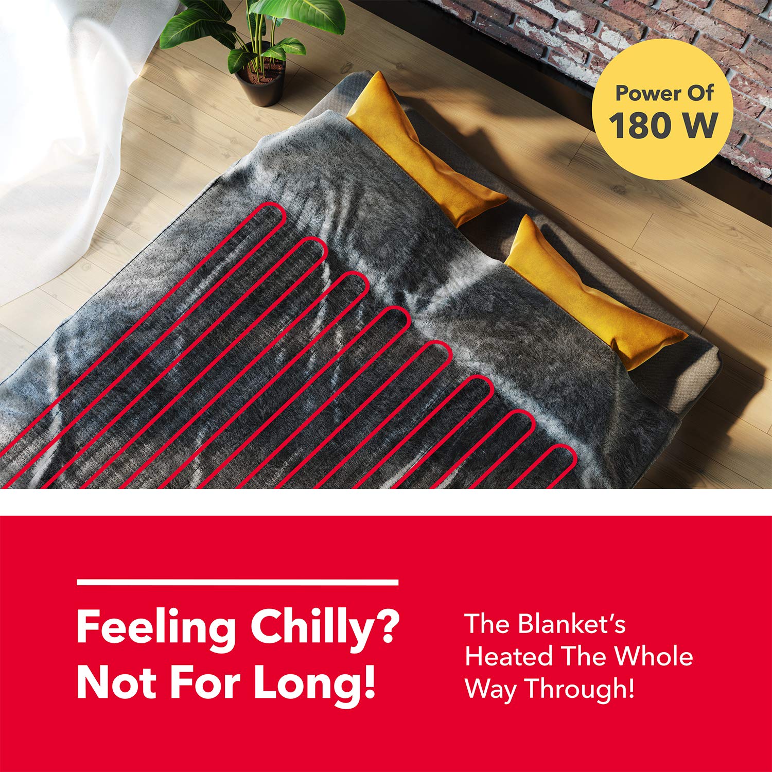 Vremi Electric Blanket 62 x 84 inches Twin Heated Blanket with 6 Heat