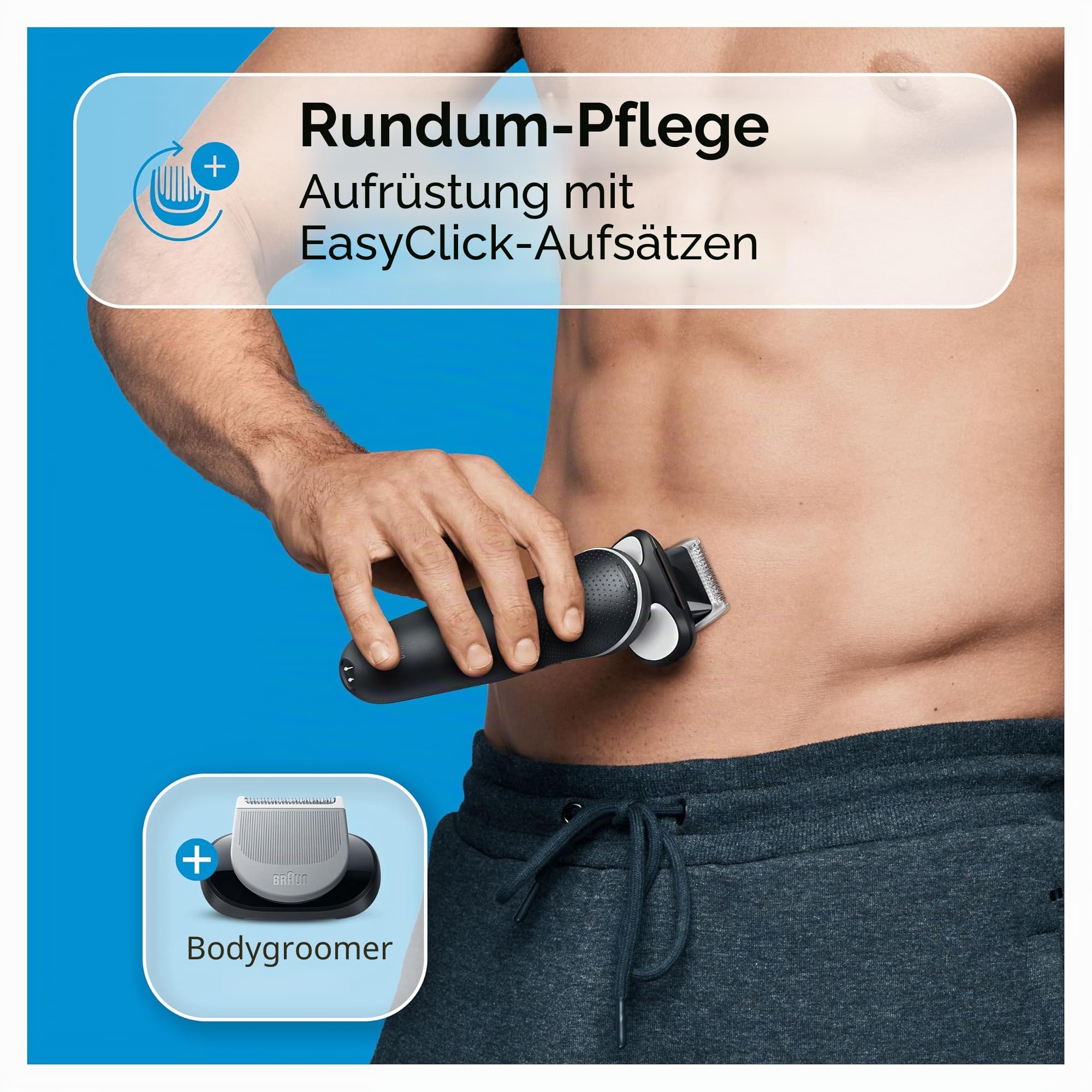 Braun Serie 5 51-W1600s Elektrorasierer für Herren mit EasyClick Body Groomer-Aufsatz, EasyClean, Wet & Dry, wiederaufladbarer, kabelloser Folienrasierer, Weiß Für welchen? Der beste Kauf